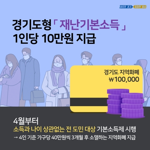 코로나 위기속 '기본소득' 정책철학 밀어붙인 이재명