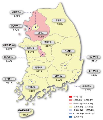 '마용성' 이어 '노도강'도 아파트값 상승 둔화…강남 낙폭 확대