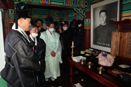 장흥 해동사서 안중근 의사 순국 110주기 추모제