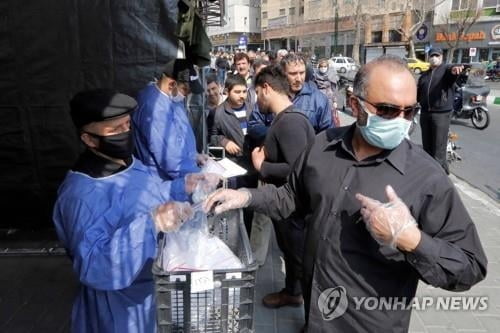 이란 `코로나19` 확진자 1만4,991명…닷새째 일일 1천명대↑