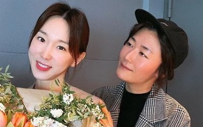 "둘째 잘 낳을게" 이지혜, 김미려 꽃선물 감동