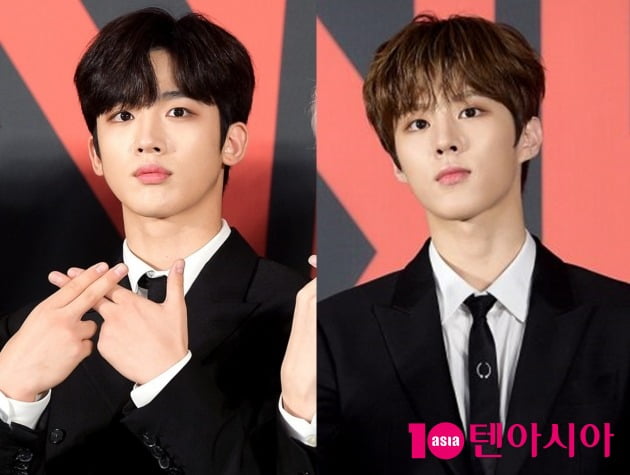 그룹 엑스원 출신 김요한 (왼쪽), 김우석 / 사진=텐아시아DB