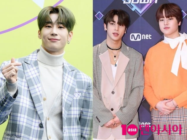 그룹 엑스원 출신 한승우 (왼쪽부터), 이한결, 남도현 / 사진=텐아시아DB