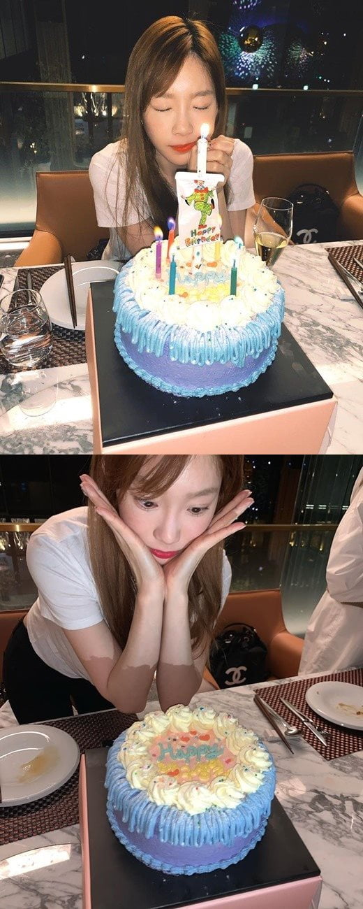 태연 "미리하길 잘했다" 생일파티 사진 공개 /사진=인스타그램