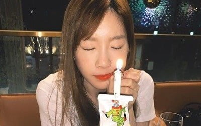 "미리하길 잘했다"…태연, 뒤늦게 공개한 생일파티 사진 '먹먹'