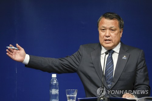 다시마 고조 일본축구협회장, 코로나19 양성 반응