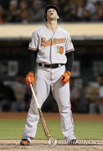 '부활했나' MLB 크리스 데이비스, 3경기 연속 홈런