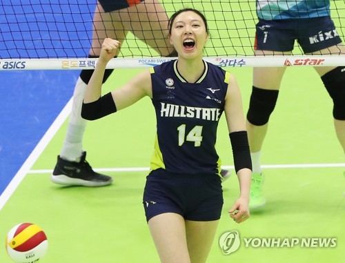 '양효진·정지윤 33점 합작' 현대건설, GS칼텍스 꺾고 선두 탈환(종합)