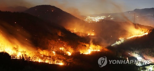 강풍에 8명 다치고 비닐하우스 등 시설파손 잇따라…산불 23건