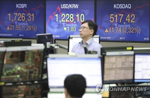 금융시장 점차 안정…사흘째 주가 오르고 환율 하락