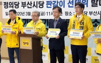 정의당 부산선대위 출범…"판 갈이 개혁에 힘 실어달라"