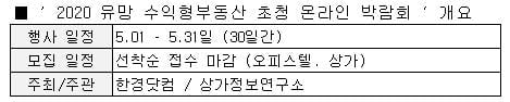 [한경부동산] ‘2020 오피스텔. 상가 온라인 박람회’ 개최