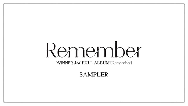 위너, 새 앨범 `Remember` 전곡 맛보기 `전격 공개`