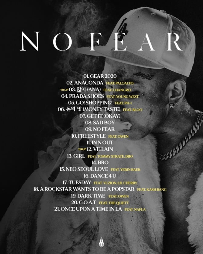 ‘14일 컴백’ 루피, 정규 1집 ‘NO FEAR’ 트랙리스트 공개