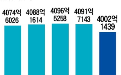 외환보유액 4000억달러 '턱걸이'