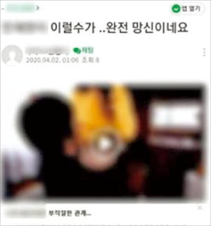 연예인 동영상 위장 게시물  안랩 제공 