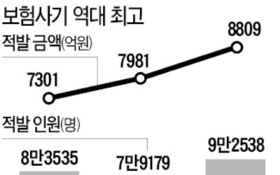 보험사기 적발금 8809억 '사상 최고'