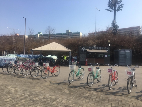 한강공원 자전거 대여점 5월 말까지 운영 중단