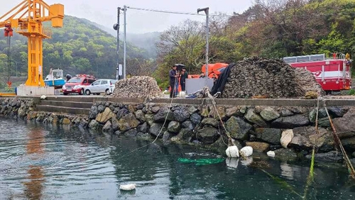 통영서 후진하던 1t 트럭 해상 추락…운전자 무사