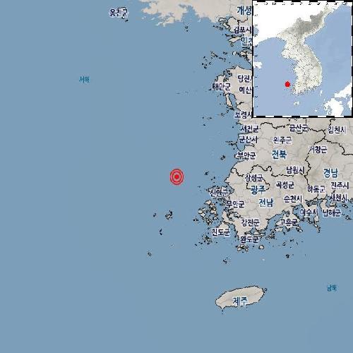 기상청 "신안 흑산도 북쪽서 규모 2.3 지진"