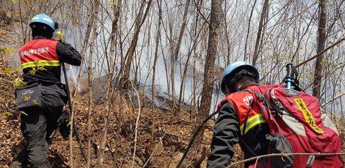 광주 광산구 야산서 불…35분 만에 진화