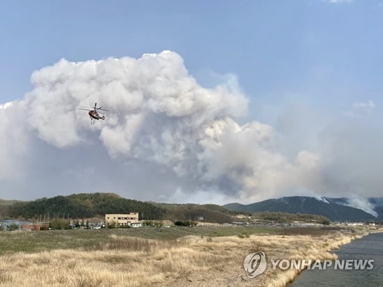 안동 산불 피해 확산…민가 4채 불타 주민 1천여 명 대피