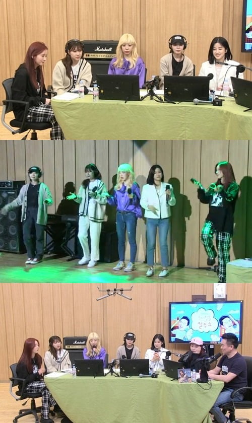 그룹 에이핑크가 16일 방송된 '컬투쇼'에 출연했다. / 사진=SBS라디오 방송 캡처