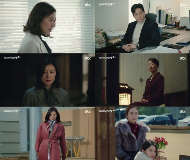 JTBC 금토드라마 ‘부부의 세계’의 분당 최고 시청률이 24.7%까지 치솟았다. / 사진='부부의 세계' 방송 캡처