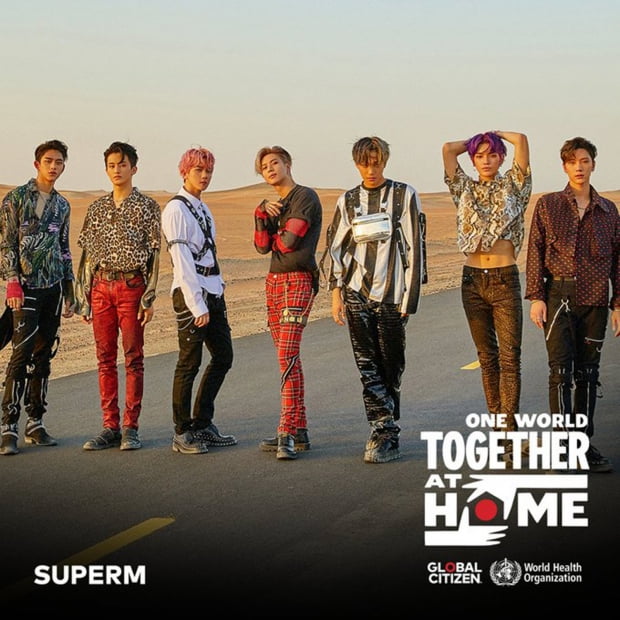 그룹 슈퍼엠(SuperM)  'Together At Home' 포스터 / 사진제공=SM엔터테인먼트