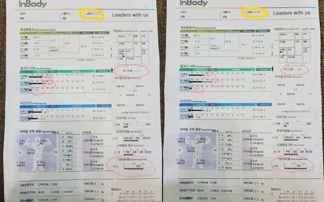 배우 이시영이 인바디 결과를 공개했다. / 사진=이시영 인스타그램