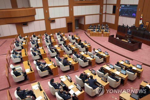 부산시의회 소수정당 통합당 넉달만에 교섭단체 구성