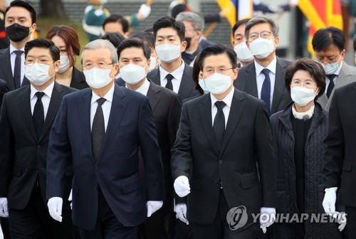 통합당 황교안·김종인, 수도권서 공식 선거운동 시작
