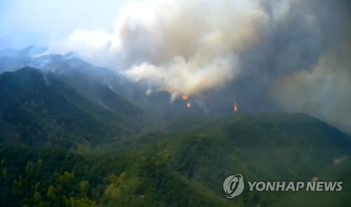 전국 강풍피해 속출…산불 확산·교회 첨탑 붕괴·간판 파손