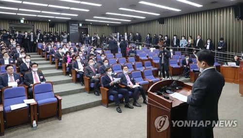 통합당 당선자 총회서 '김종인 비대위' 격론…전국위서 결론(종합)