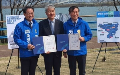 선거구 분할 춘천갑·을 여야 후보 '기선잡기' 공방 가열