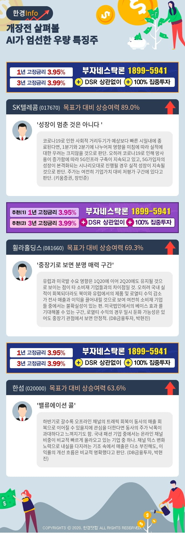 [포커스]개장전 살펴볼 AI가 엄선한 우량 특징주