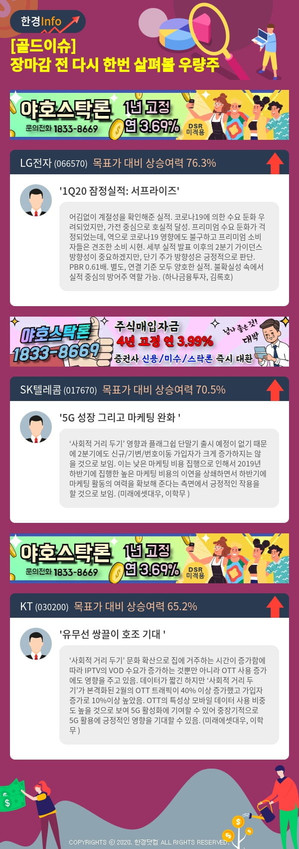 [골드이슈] 장마감 전 다시 한번 살펴볼 우량주