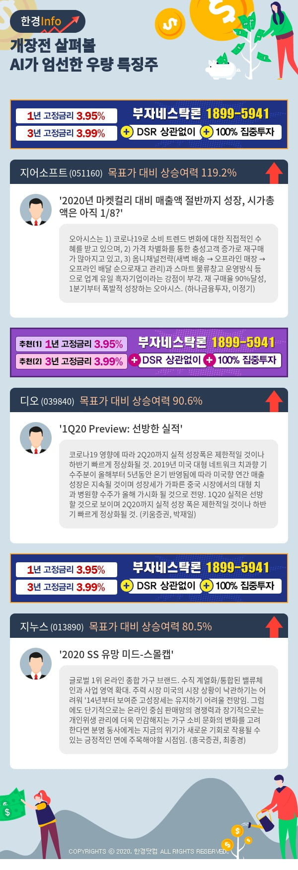 [포커스]개장전 살펴볼 AI가 엄선한 우량 특징주