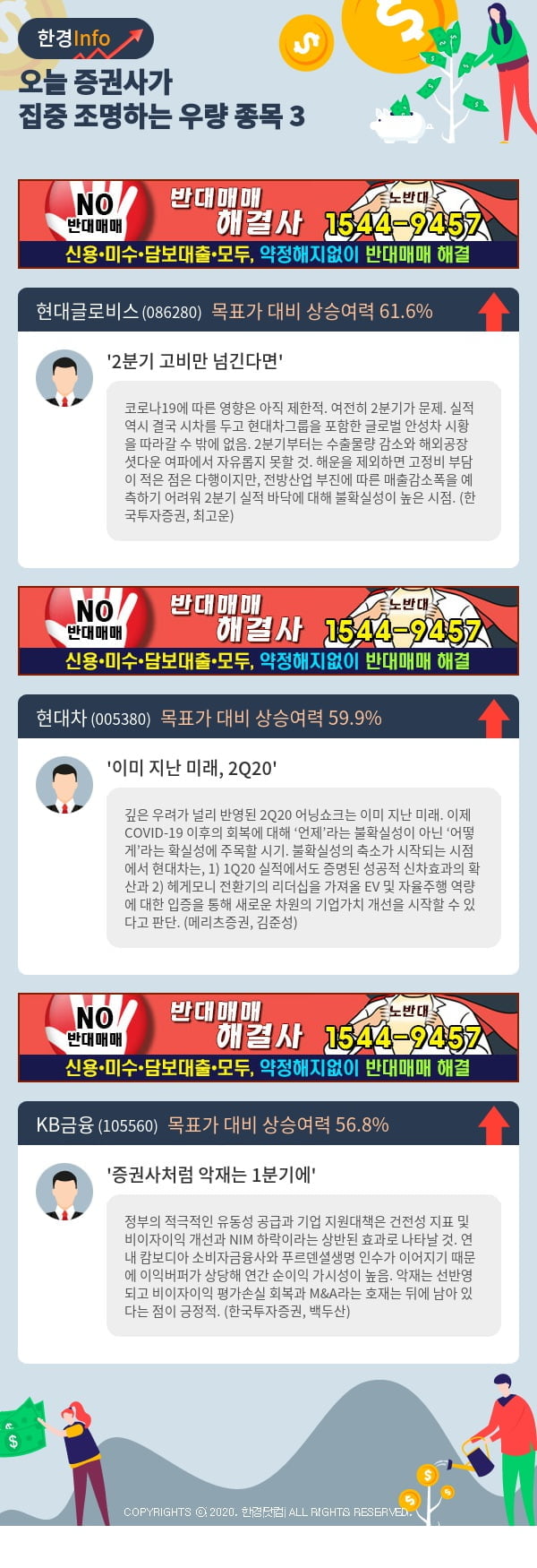 [포커스]오늘 증권사가 집중 조명하는 우량 종목 3