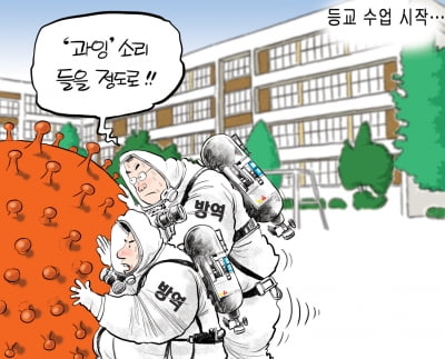 [한경 만평] 등교 수업 시작