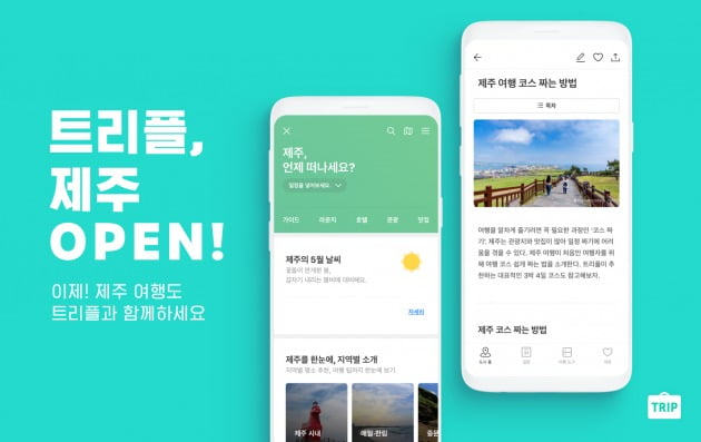 여행 플랫폼 트리플, 제주 여행 서비스 오픈