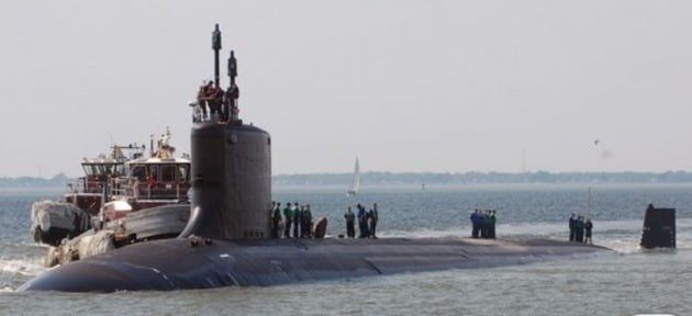 어뢰(MK-48)를 장착하고 있는 미국 핵 추진 잠수함 노스캐롤라이나호. (미 해군 홈페이지) 2016. 2.15/뉴스1
