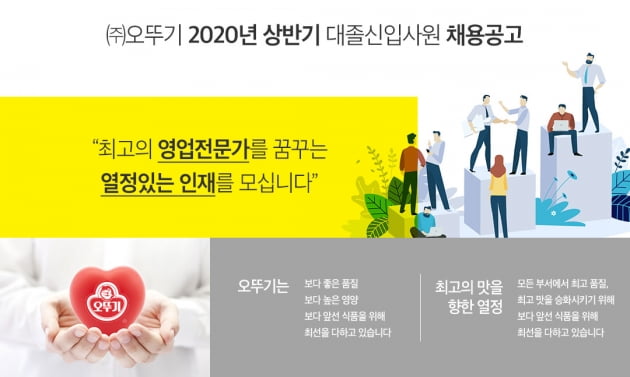 오뚜기가 2020년 상반기 대졸신입사원을 공개채용한다. (사진 = 오뚜기)