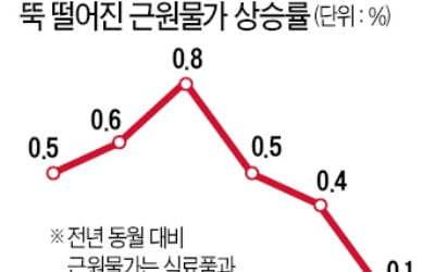  4월 근원물가 21년來 최저…고개 든 'D의 공포'