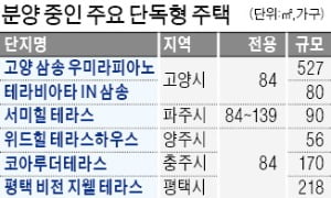 고양·파주서 테라스 '단독형 주택' 속속 분양