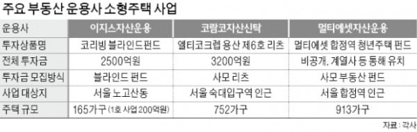 '1인가구 주택' 투자 블라인드 펀드 등장