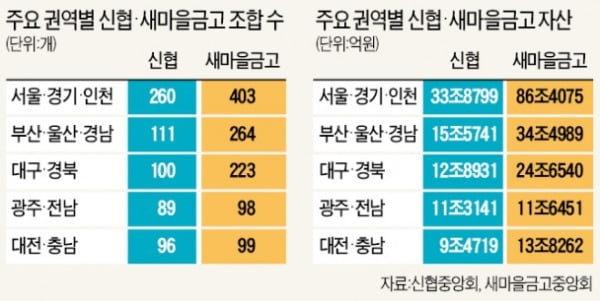 대출영토 넓힌 신협, 새마을금고와 '한판'