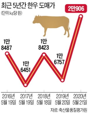 [단독] 단군 이래 최고가 찍은 한우