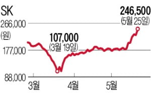 SK, 비상장 자회사 덕에 '껑충'