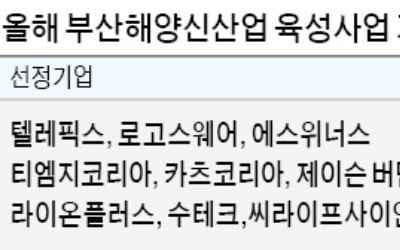 해양新산업 리더기업 육성하는 부산